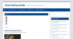 Desktop Screenshot of greatdatingguide.com